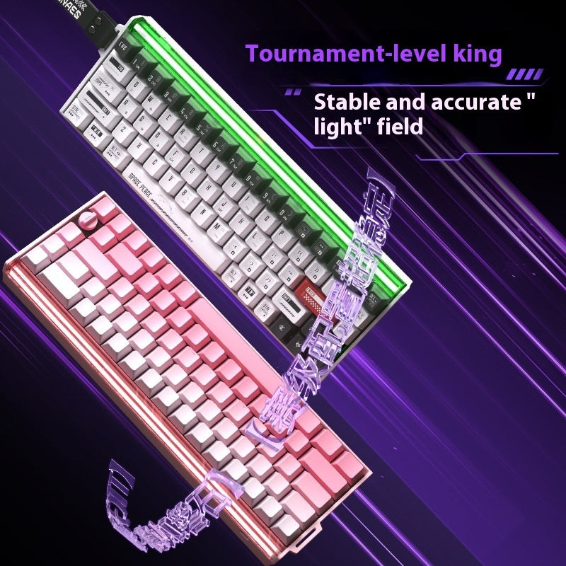 E-sports Axis magnétique Clavier mécanique Boîte à lumière RGB CT King Axis SE Clé trois modèles