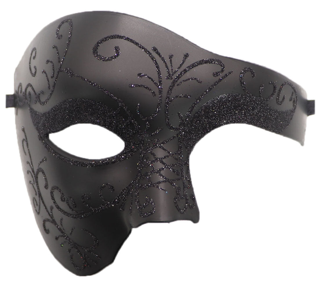 Masque de fête antique avec un seul oeil et demi face latérale
