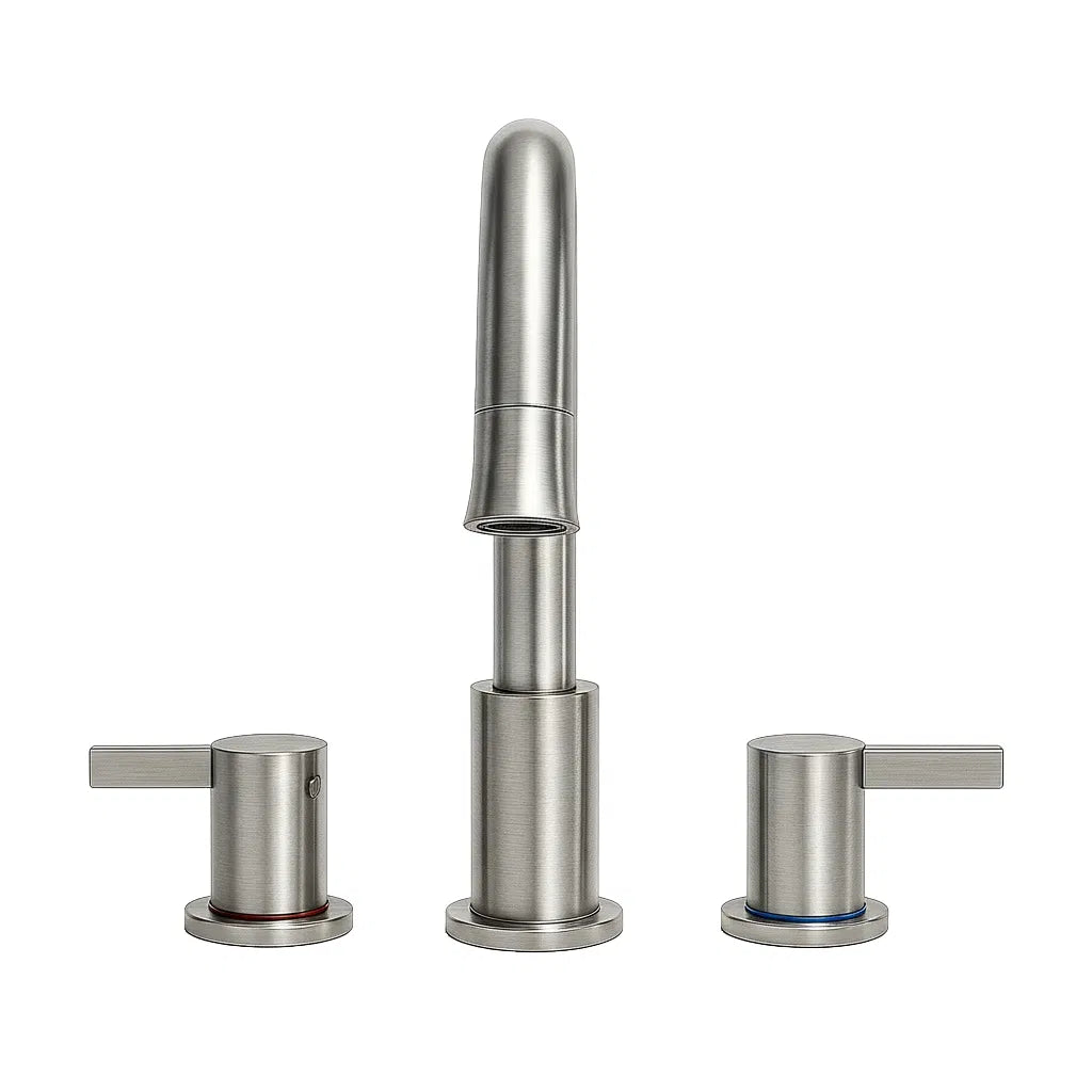 Robinet de salle de bain large de 8 pouces