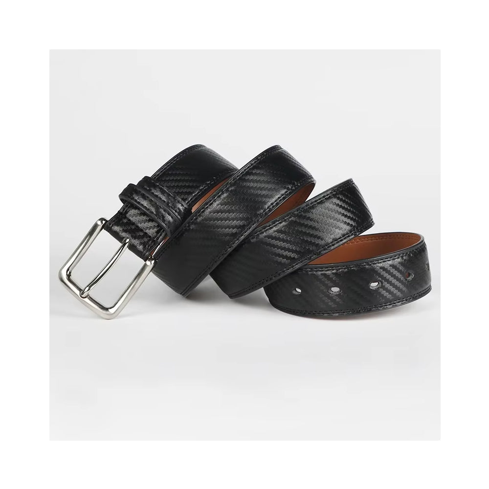Véritable ceinture en cuir d'affaires pour les hommes ou BOY Swivel épingle boucle Casual Versatile ceinture