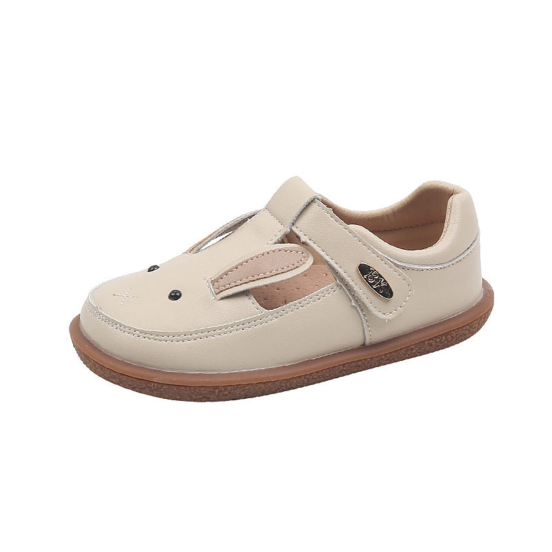 Chaussures Petit Cuir pour Enfants Non-dérapant Soft Bottom Fille Mignon Princesse Chaussures de Cartoon