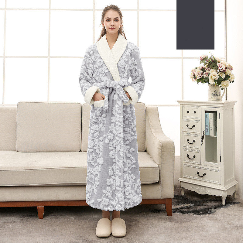 Jaquard Double couche Épaisseur de chemise de nuit en flanelle