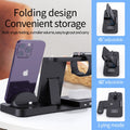 Stand de recharge sans fil pliant six en un