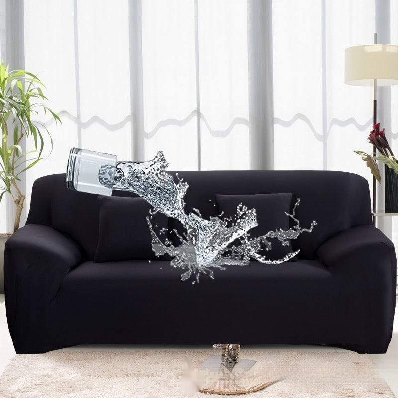 Solid Color Elastic Waterproof Sofa Couverture en soie de lait tout compris