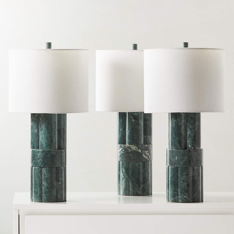 Lampe de table moderne simple de marbre