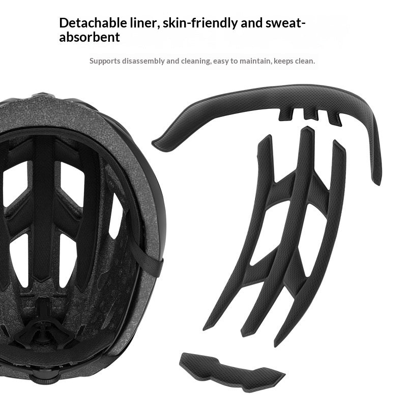 Casque de vélo amélioré avec lunettes intégrées