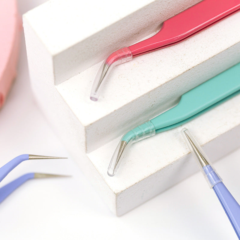 Tweezers en acier inoxydable Macaron Manuel coloré et ruban de papier