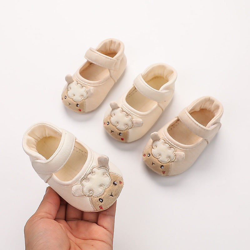 Pompes en coton couleur Agneau mignon bébé