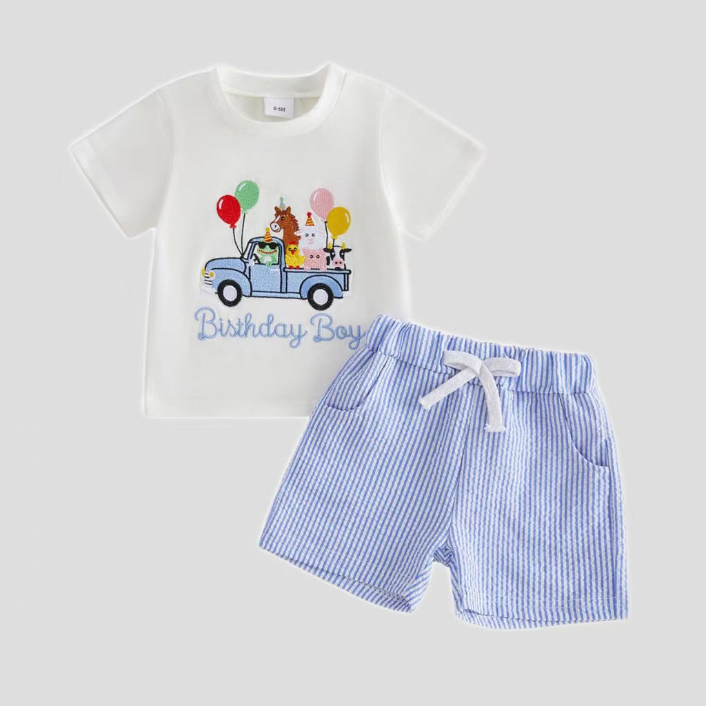 Short à rayures pour garçons