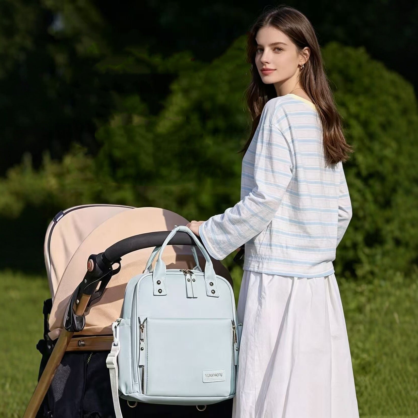 Multifonctionnel Mommy Bag Large-Capacity Epaule et Crossbody Style
