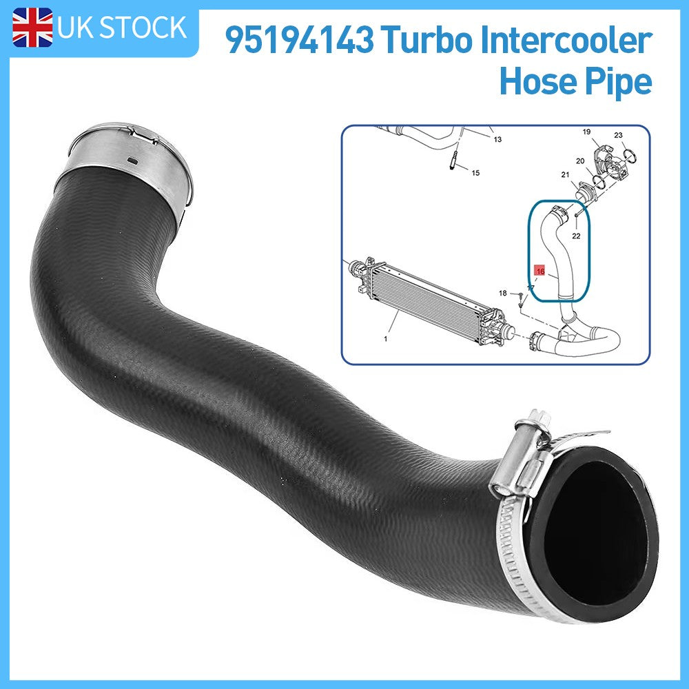 Pour Vauxhall Mokka Mokka X J13 1.7 CDTI Turbo Intercooler tuyau 96KW 131HP
