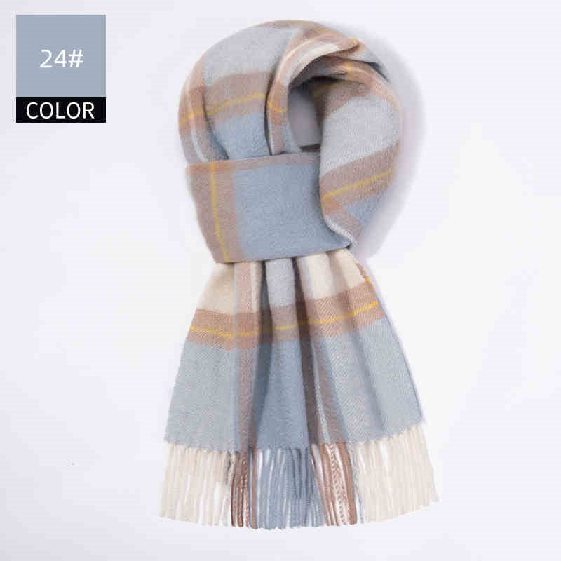 Écharpe de cachemire pour hommes d'hiver