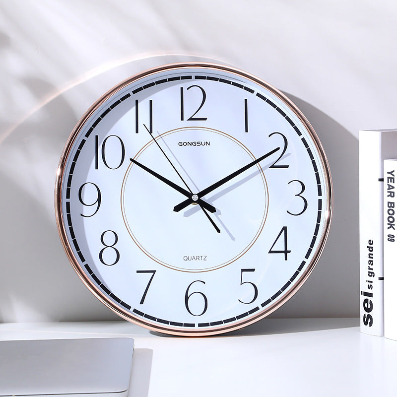 Horloge murale Bureau Simple Atmosphère nordique Accueil Mode Chambre créative Horloge ronde