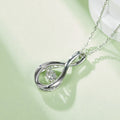 S925 Argent Sterling 0.5ct D Couleur VVS1 Moissanite Pendentif Collier 45cm Platine