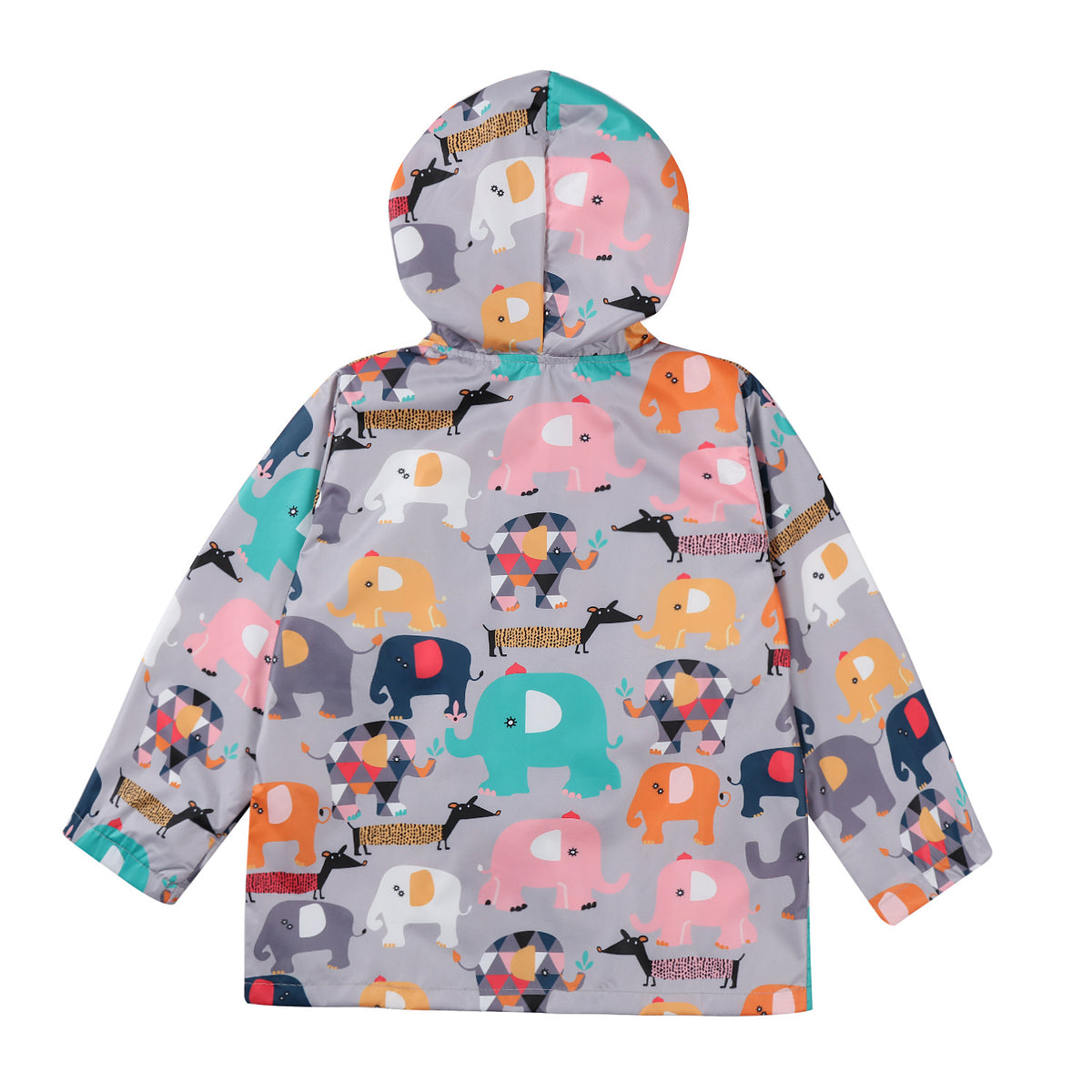 Veste d'extérieur imprimée à capuche pour enfants