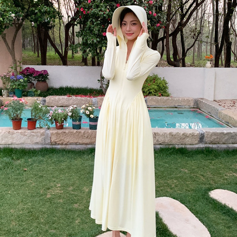 Femmes courtes Vêtements protecteurs du soleil Été Couverture intégrale de style long