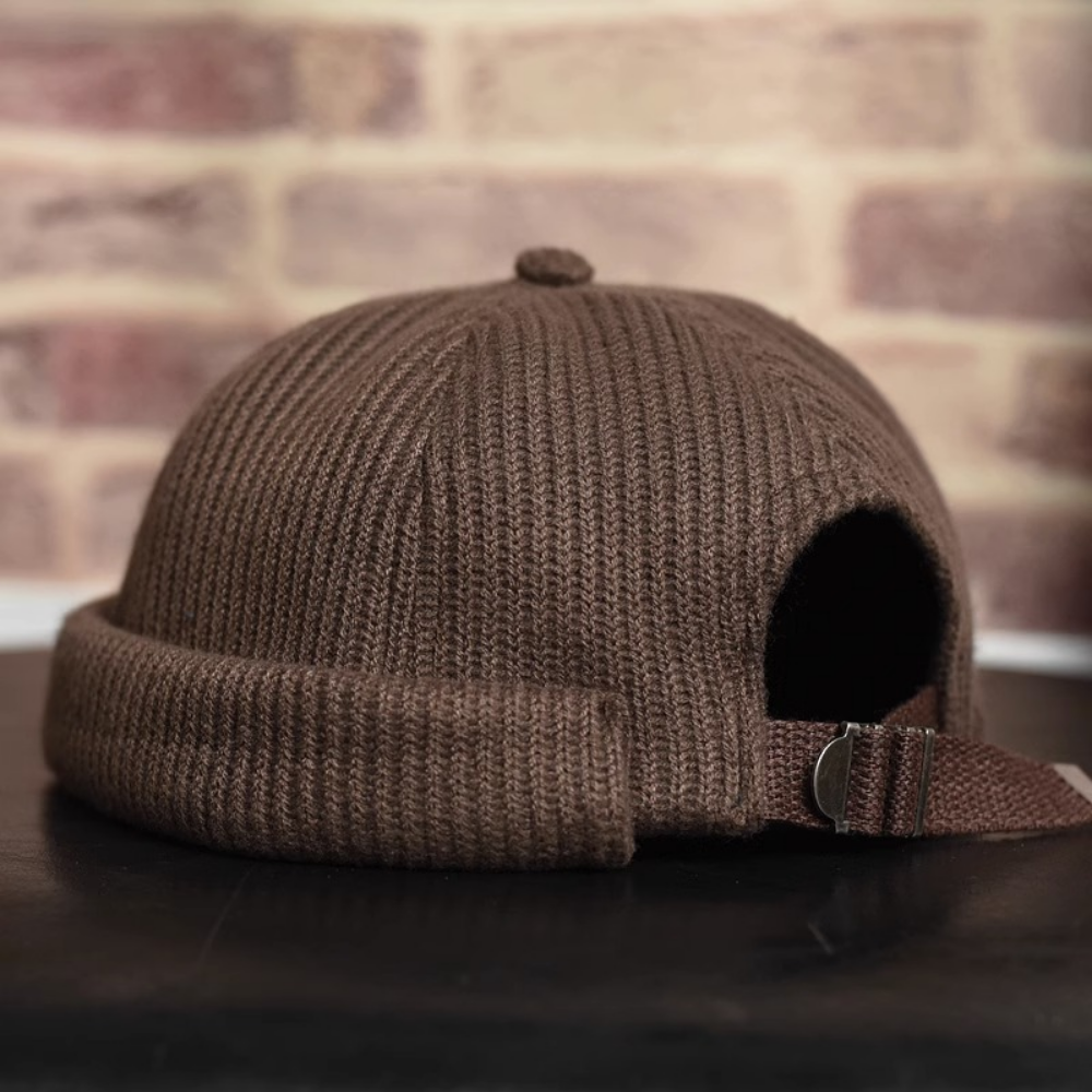 Chapeau de bateau vintage de style japonais en couleur solide