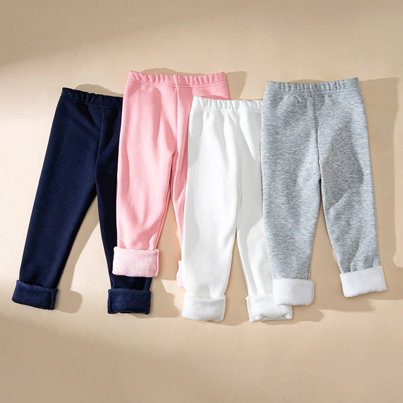 Pantalons d'enfants d'une épaisseur extra-faible doublés de polaire