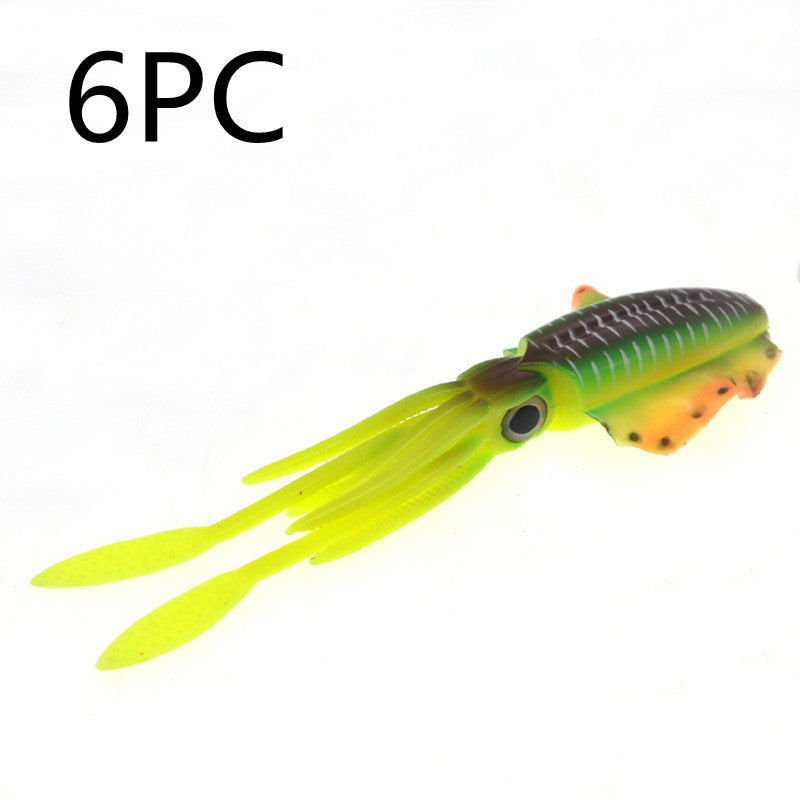 Pâte de calmar 15cm 20g Pêche en mer Bateau Simulation Fausse Pâte Octopus Deep Sea Soft Ba