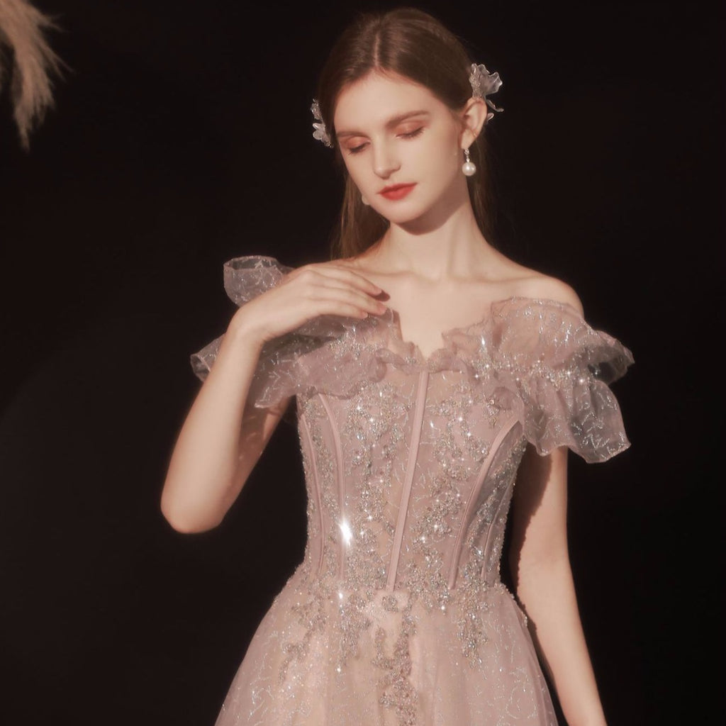 Robe de dîner pour femmes hors épaule