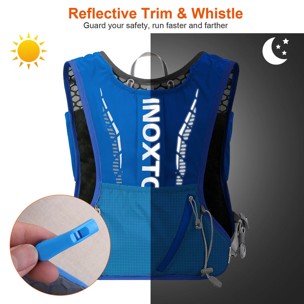 Sac à dos de course 1Pc Sport Hydratation Vest avec 15oz 50oz Water Bladder Bracelet réglable