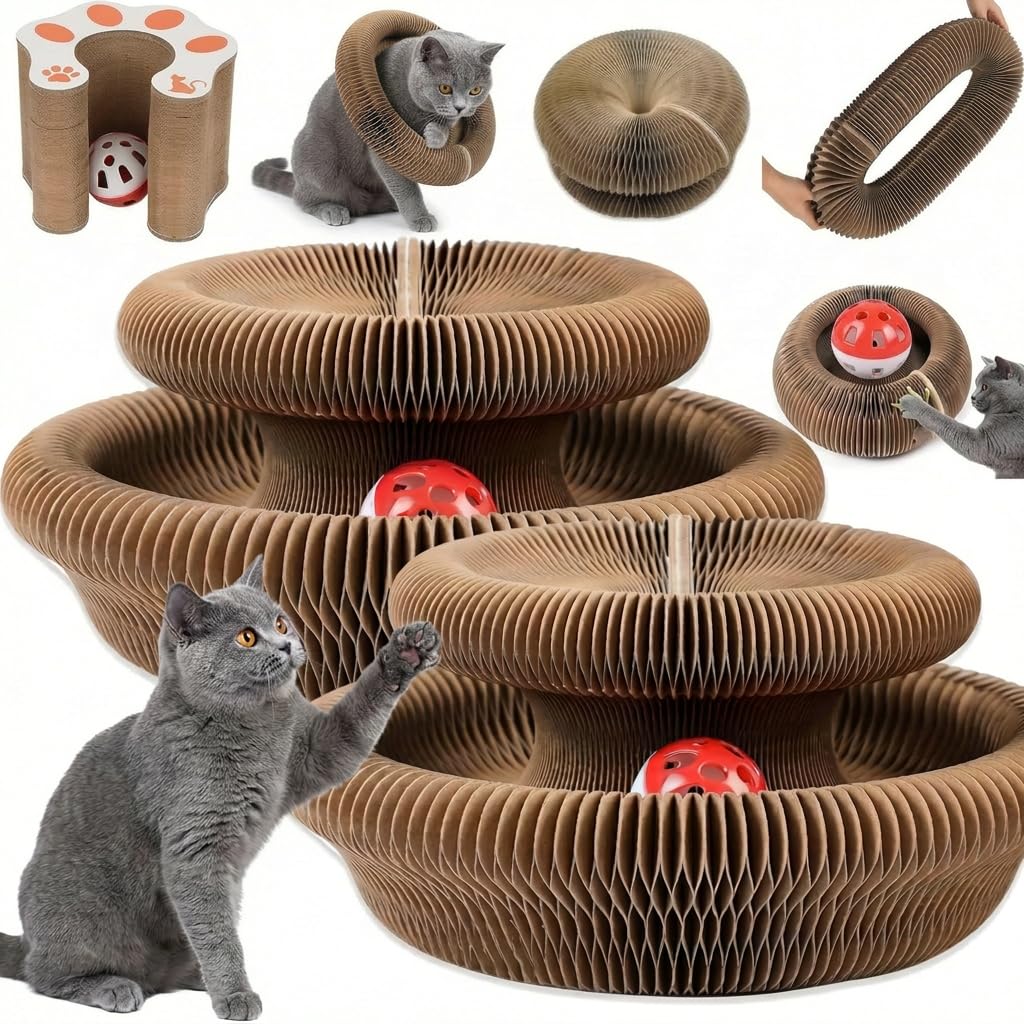 Jouet de chat,Tambour de chat Magic Organ, Jouet d'accordéon de chat recyclable pliable,Interactif