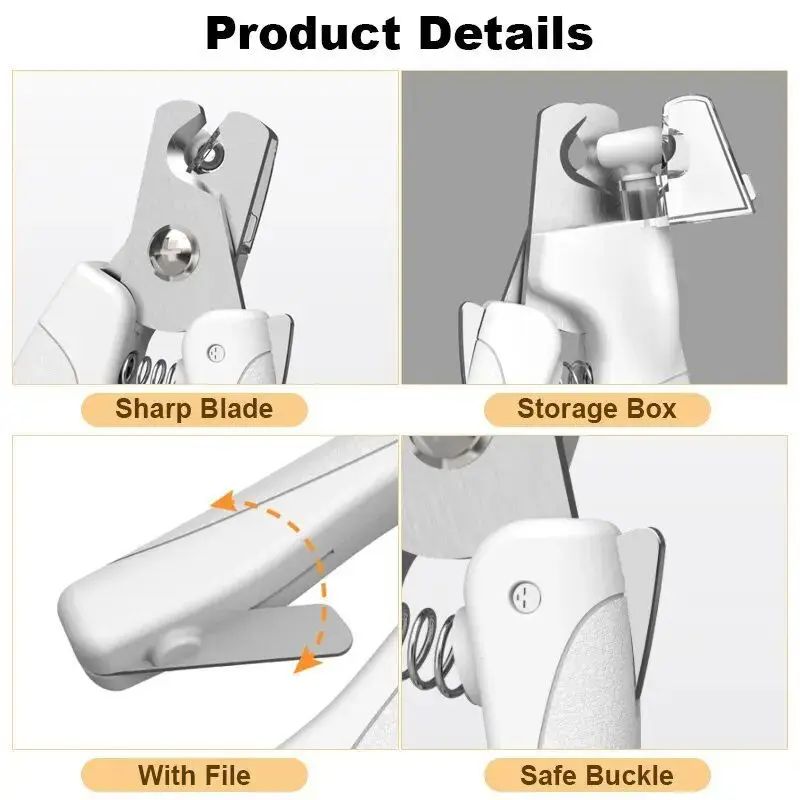 Clippers d'ongle de chien avec lumière pour chiens et chats - rechargeable