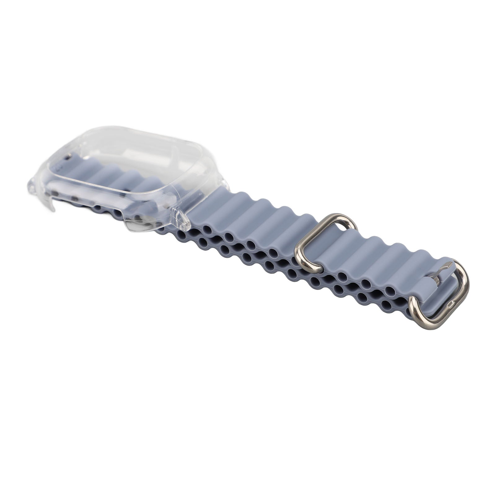 Bracelet de remplacement de silicone pour montre 4 avec cadre de PC transparent Soft réglable rapidement