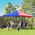 10 x 10 pieds Pop Up Canopy Tent avec une configuration de poussoir