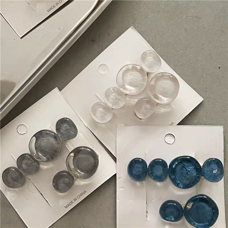 Ocean Bubble Jelly Élégant Clip latéral de mode Clip cheveux taillés