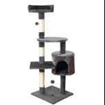 Chat lit de scratching poste et arbre de chat tout dans un seul jouet chat