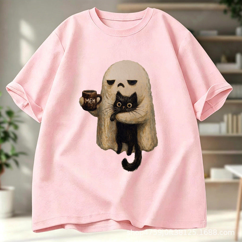 Femmes Halloween thème imprimé de mode Top