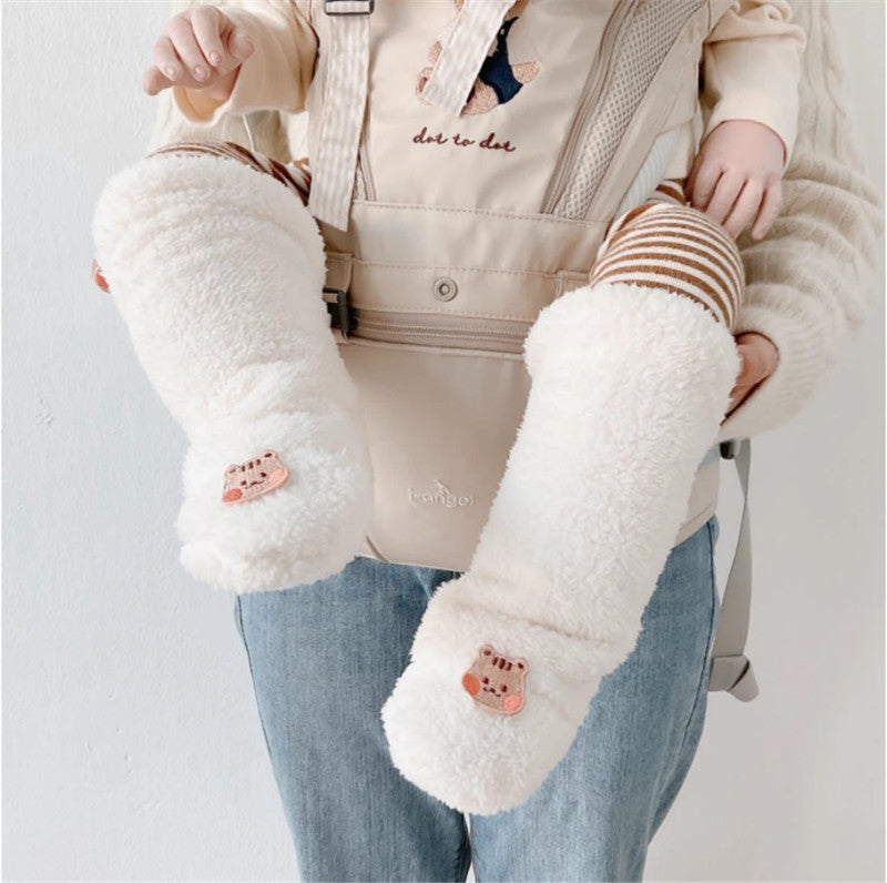 Couvre-pieds de bébé Couvre-chaussures chaudes épaisses Protège-pieds Couvre-chaussures d'hiver