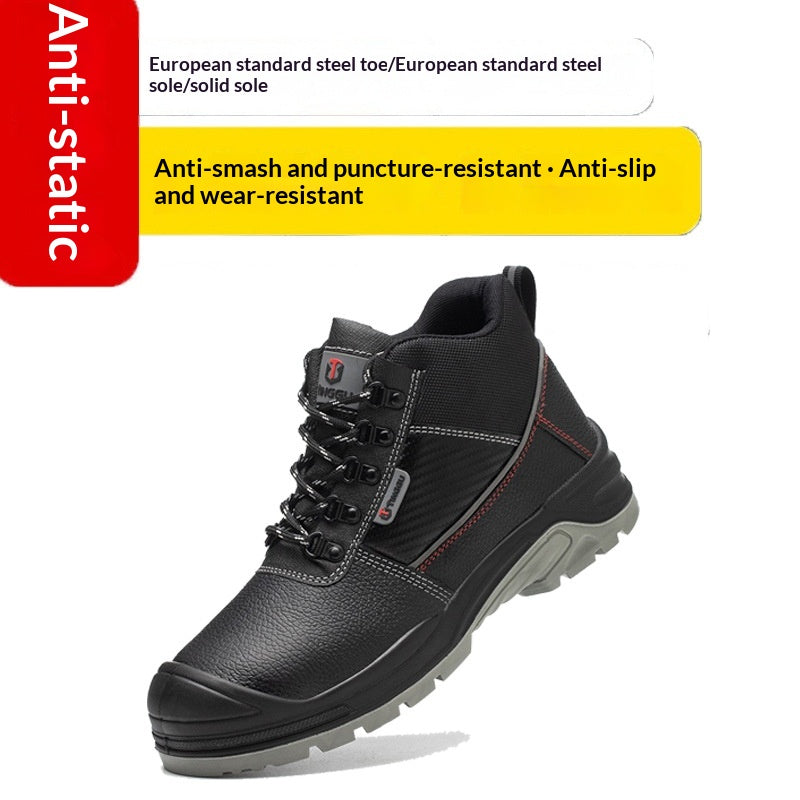 Bottes de sécurité statiques pour hommes - Anti-peinture et protection contre les impacts