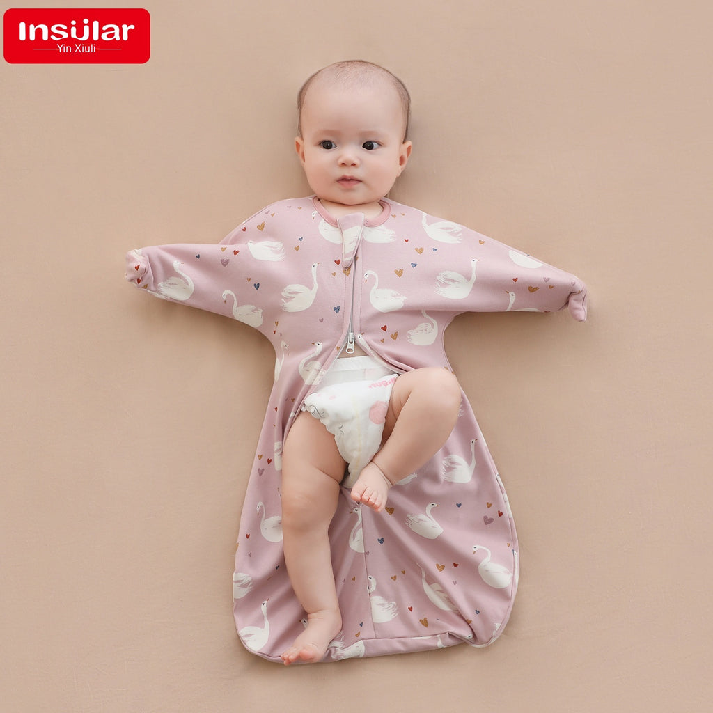 Cotton Baby Derender Anti-startle Gro-bag Anti-kicking Blanket Sac de couchage