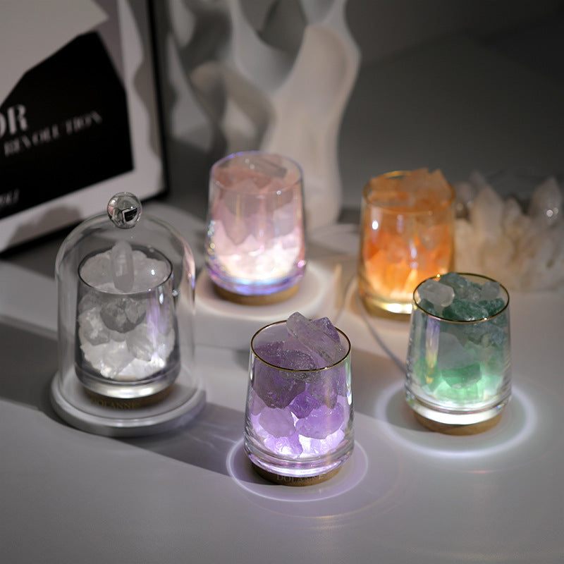 Pierre parfumée Aromatherapy huile cadeau ensemble maison intérieur parfum cristal Pas de feu