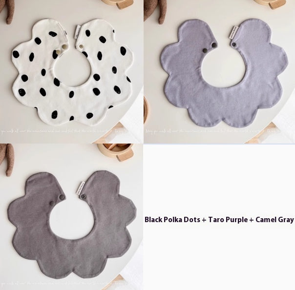 Super doux en coton peigné bébé tache de lait prévenir les pétales bib