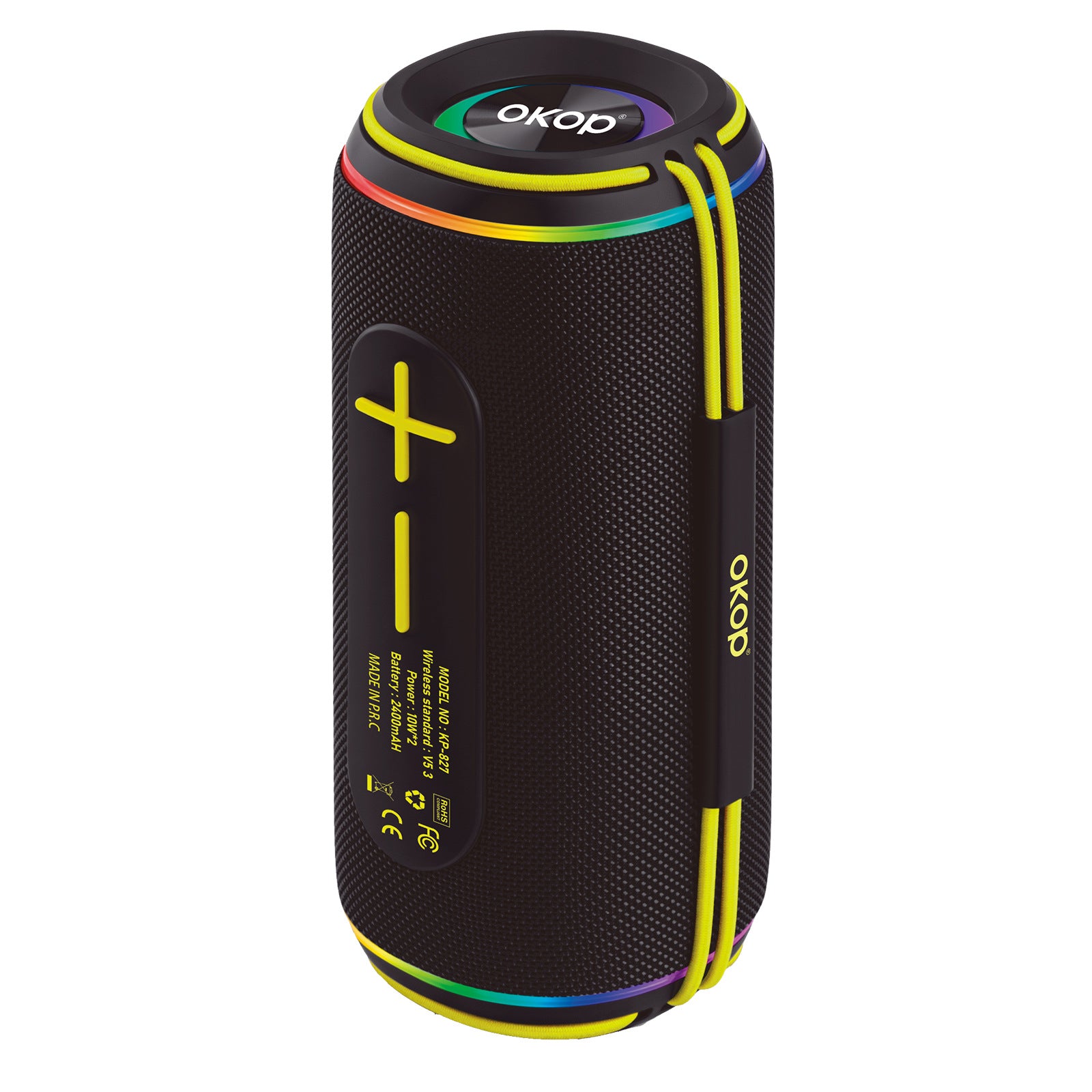 KP-827 Haut-parleur bluetooth en plein air portable à deux conducteurs haute puissance Stéréo Subwo