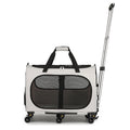 Chariot de transport multi-animaux avec sangle d'épaule et poignée pour chats et petits chiens