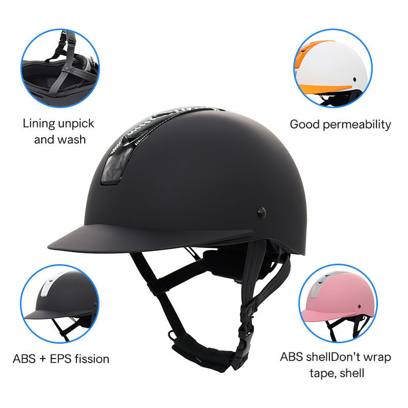 Casque équestre cheval Chapeau d'équitation Summer Super Light