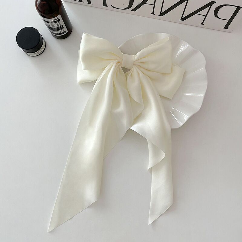 Bow Ribbon Hairpin Tissu rétro simple
