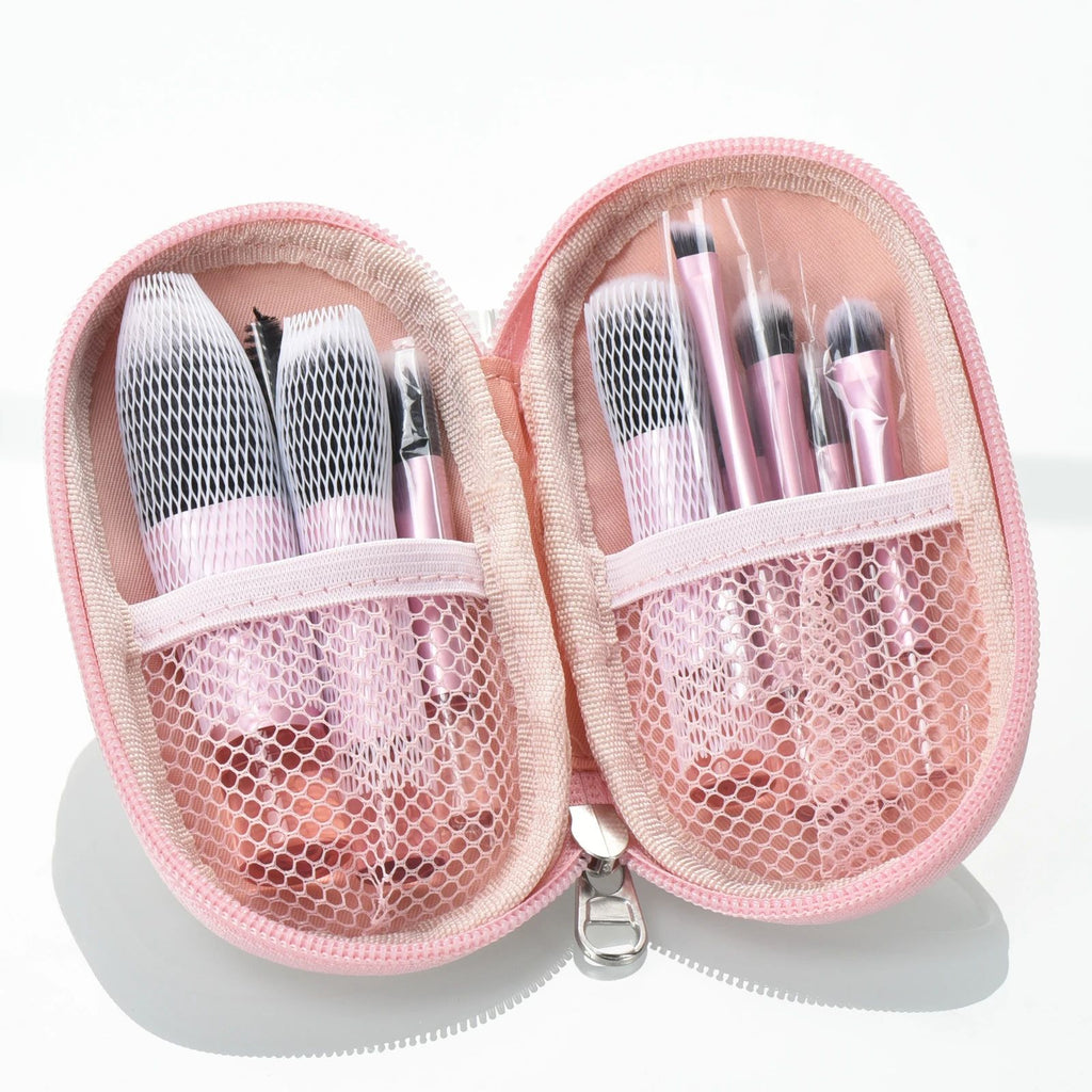 Set mini brosse de maquillage avec sac de rangement