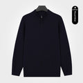 Sweater semi-zip pour hommes avec un léger luxe se sentir doux et chaud pour l'automne Et l'hiver