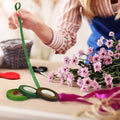 Set de colle et fil floral - 9 bandes florales + 30 fils de soutien pour l'artisanat créatif et