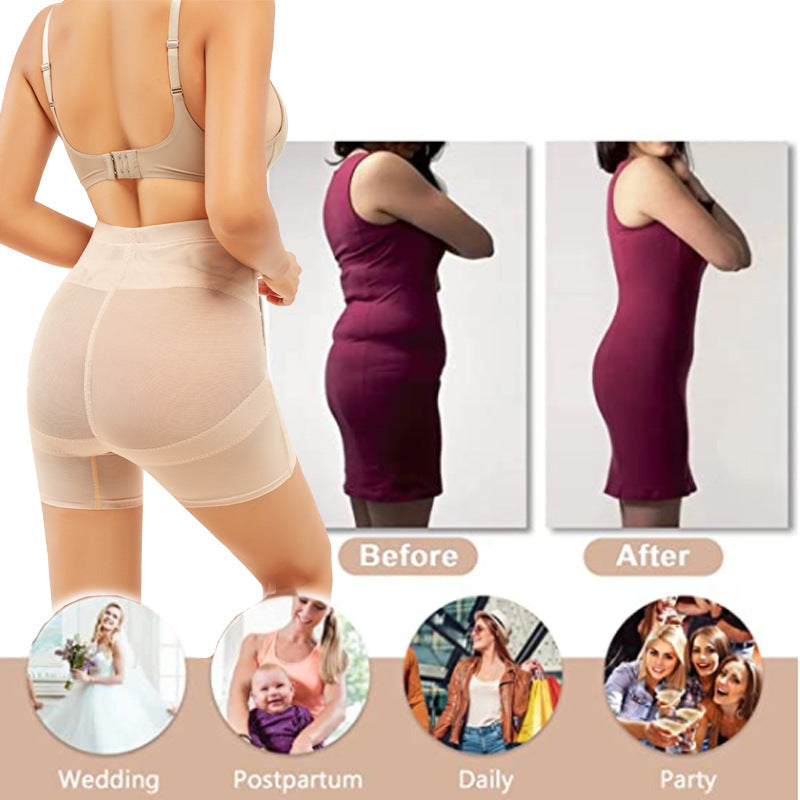 Femmes corps façonnage hanche haute Mesh corps façonnage pantalons contrôle abdominale culottes femmes mince