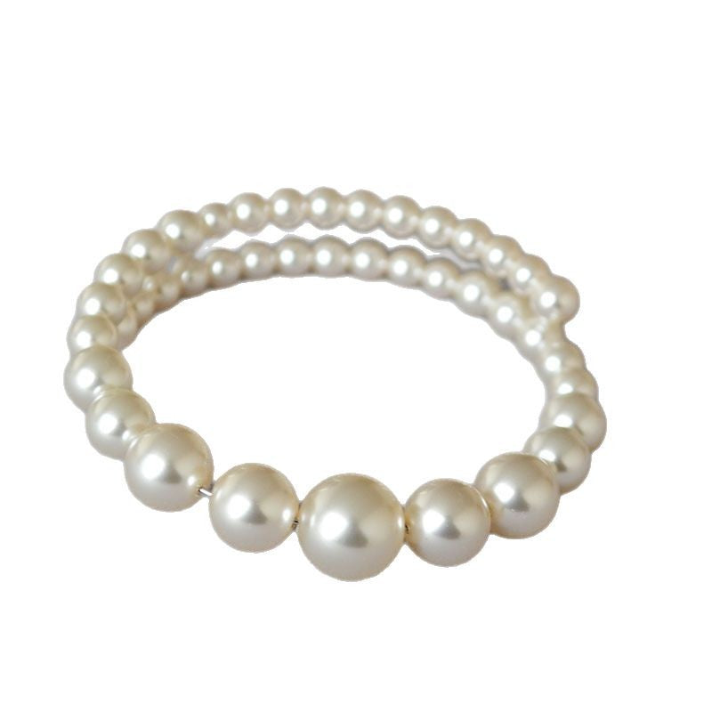 Bracelet de mode en perles graduées pour femmes élégantes