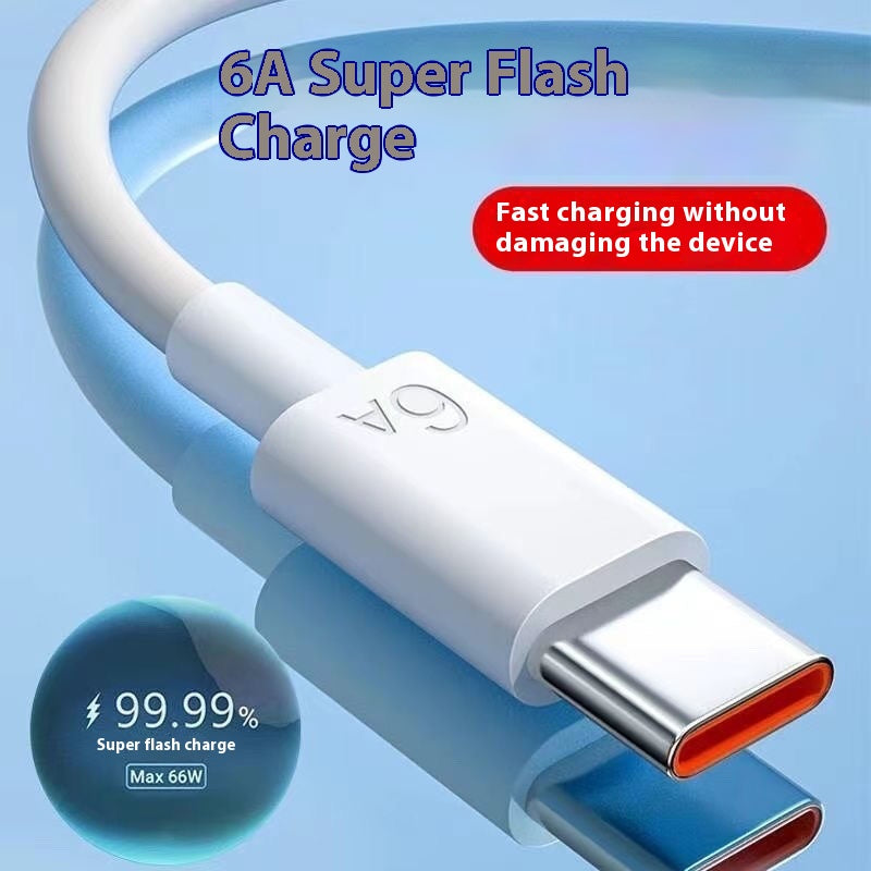 Câble de données à charge rapide 6A de type C