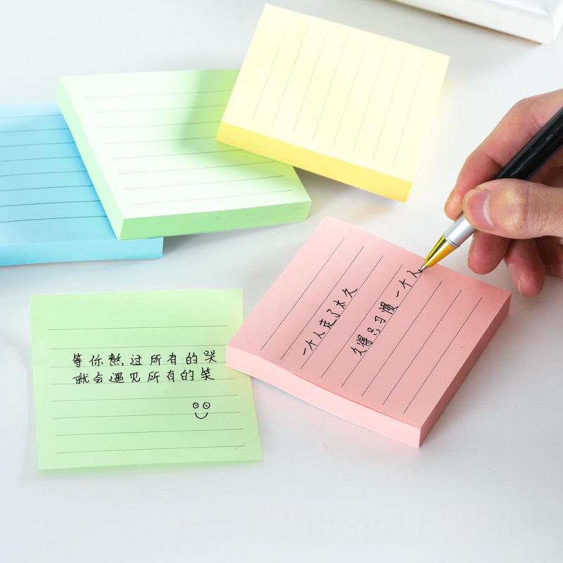 Carré autocollant Notes collantes avec bords doublés et pointillés