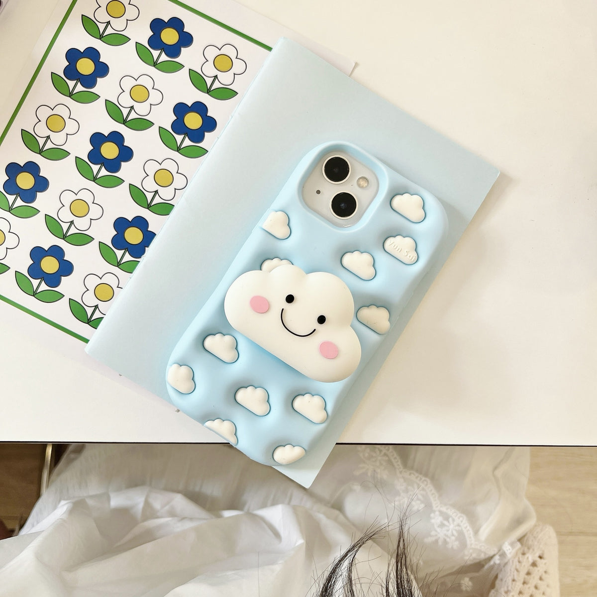 3D Silicone Cloud Design Phone Case