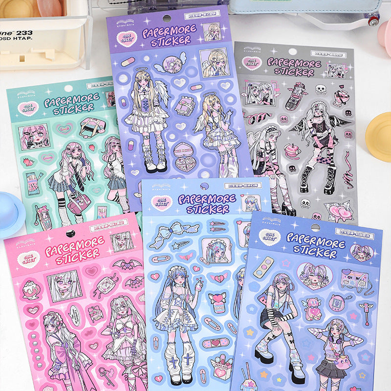 Compte à main bricolage avec stickers film douille